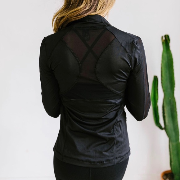 Sheer Willpower Black Workout Jacket - Picture 5 of 8